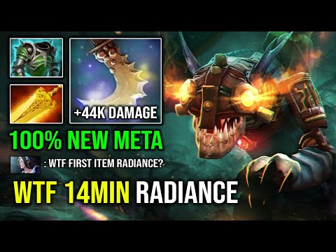 WTF 14Min Radiance Slark 100% NEW Meta Jump On Everyone Hit Like a Truck 7.32e Dota 2