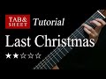 Last Christmas (Wham!) - Fingerstyle Lesson + TAB