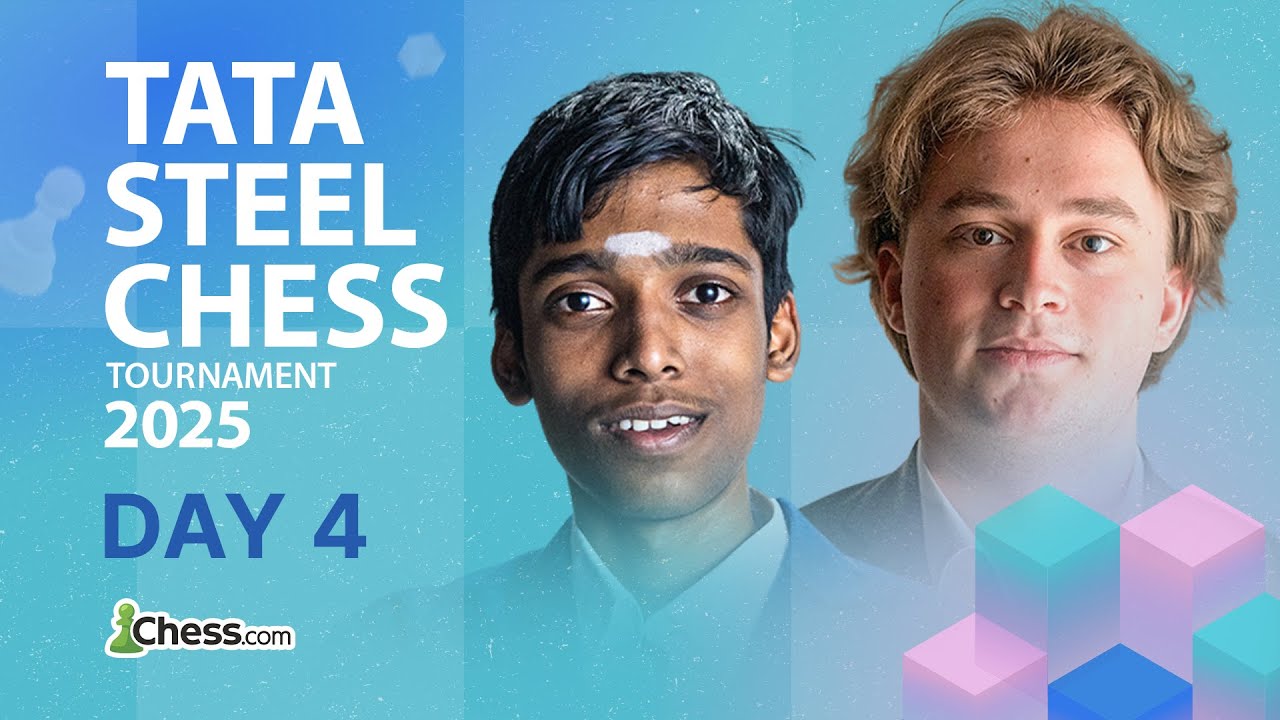 Tata Steel Wijk Aan Zee 2025 | Anish vs. Fabiano! Nodirbek & Pragg Look To Extend Lead! Rd 4
