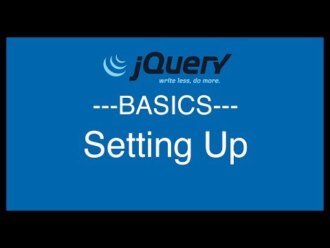 jQuery Basics Tutorial 2 - Setting Up jQuery