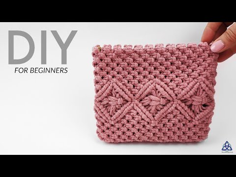 Macrame Bag Tutorial DIY Macrame Wallet for Girls