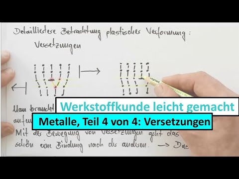 Metalle: Kristallgitter und Versetzungen, Teil 4 von 4