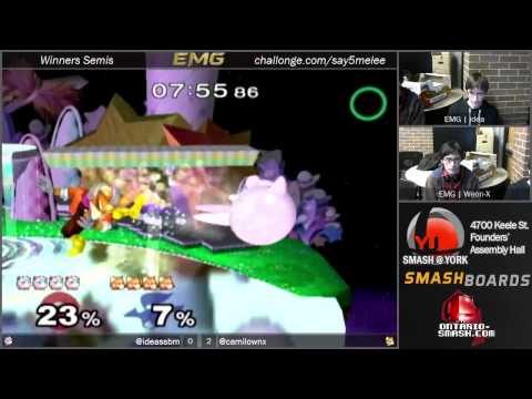 EMG Weon X vs EMG Idea   Smash@York 5   Melee Winners Semis