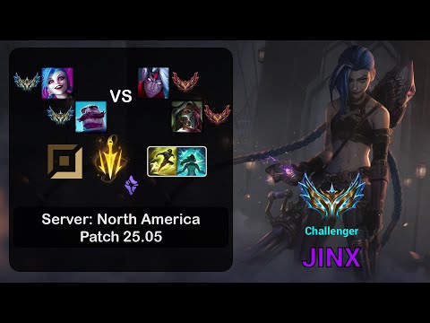 Jinx ADC + Braum vs Varus + Renata Glasc - NA Challenger - Patch 25.05