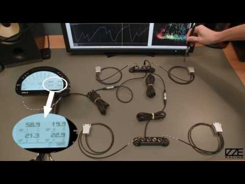 Multichannel Infrared Tire Temperature Sensor Kit for AiM Systems