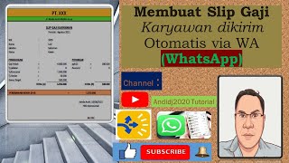 Membuat Slip Gaji Karyawan dikirim otomatis via WA (Whatsapp)