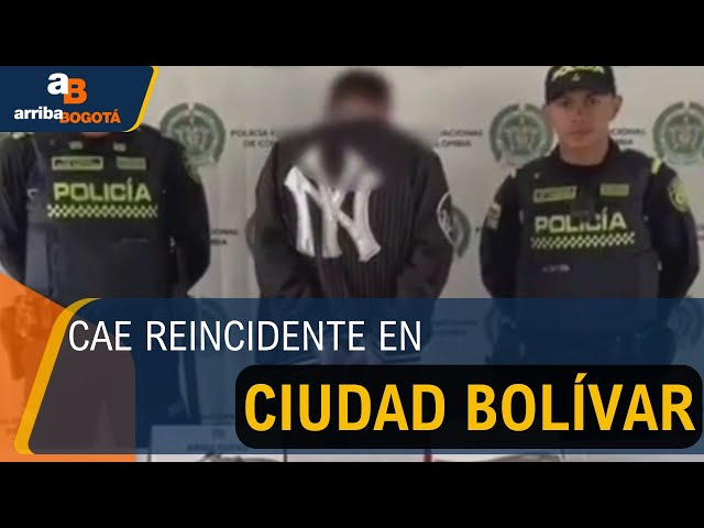 Capturan a hombre armado tras persecución en el barrio México de Ciudad Bolívar 