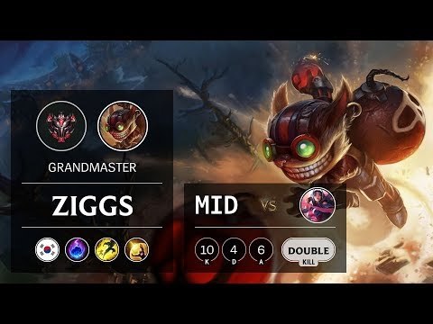 Ziggs Mid vs Irelia - KR Grandmaster Patch 9.13