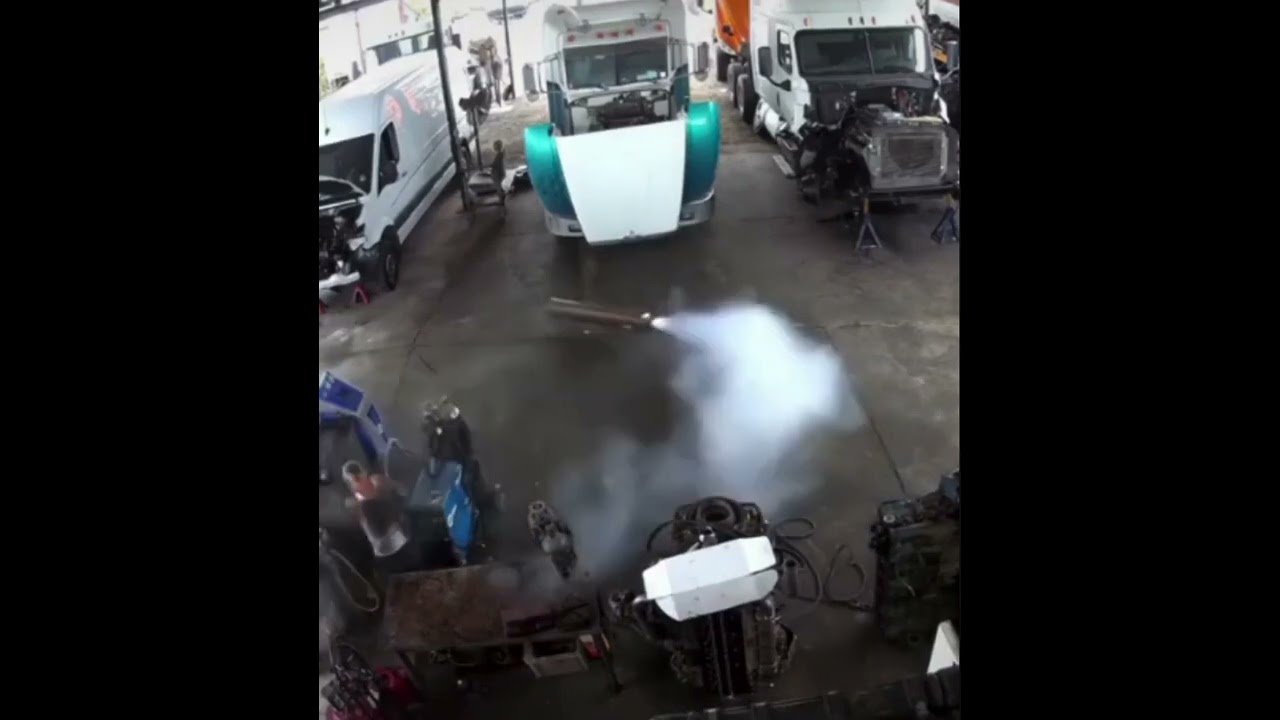 Compressed Gas Cylinder Tipped and Ripped