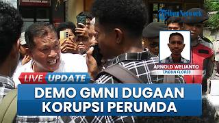 Demo GMNI soal Dugaan Korupsi Perumda Wairpuan di Kejari Sikka Nyaris Ricuh, Massa Dobrak Pagar