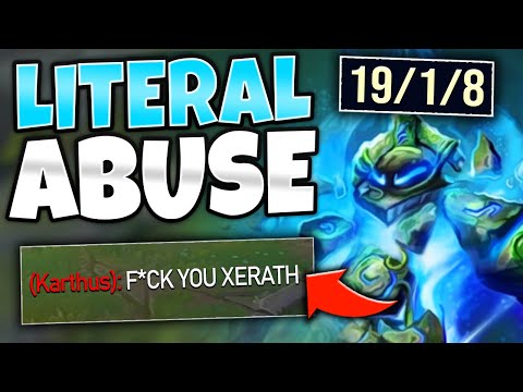 #1 XERATH WORLD EMBARRASSES ENEMY KARTHUS (HE HAD NO CHANCE) - League of Legends