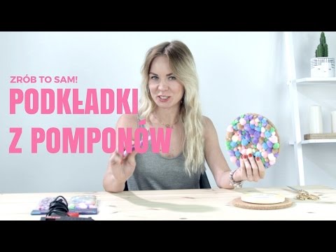 Jak zrobić podkładki z pomponów? #diy #podkładka