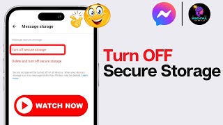How to Turn Off Secure Storage On Messenger 2024 | Remove Secure Storage From Messenger