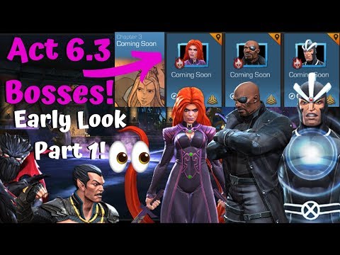 Act 6.3 Boss Fights Early Look and Gameplay! Part 1! - Marvel Contest of Champions