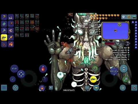 Beating Master Mode Moon Lord - Terraria 1.4 Mobile
