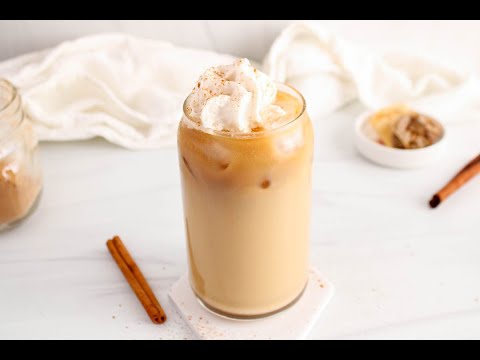 Iced Dirty Chai Latte with Oat Milk