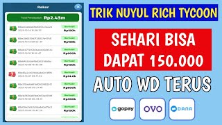 Download lagu 150RB/HARI DARI GAME MOBIL - GAME RICH TYCOON PENGHASIL UANG - APLIKASI PENGASIL DANA TERCEPAT mp3 Download lagu 150RB/HARI DARI GAME MOBIL - GAME RICH TYCOON PENGHASIL UANG - APLIKASI PENGASIL DANA TERCEPAT mp3
