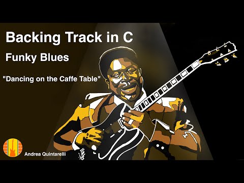 Funky Blues Backing Track in C  "Dancing On The Coffee Table"