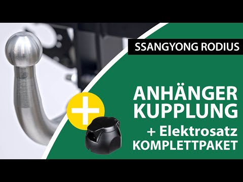 Anhängerkupplung abnehmbar SSANGYONG RODIUS | GDW Komplettsatz + Montage von Rameder
