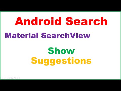 Android Search/Filter Ep.01 : Material SearchView -  Open and Show Search Suggestions