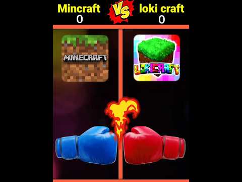 Minecraft vs Loki craft 🤯 ||  See who has guts 🤔 #shorts