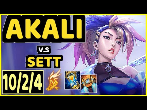 DOVE (AKALI) vs SETT - 10/2/4 KDA MID GAMEPLAY - KR Ranked DIAMOND