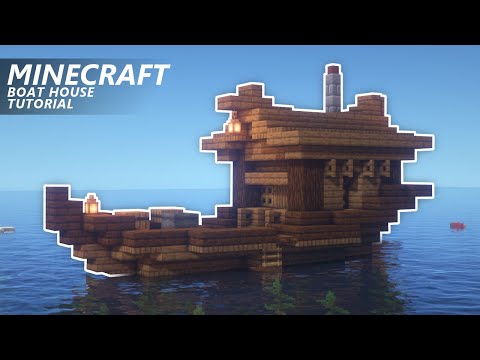 Ayvocado - Minecraft: How to Build a Boat House | Small Ship Tutorial