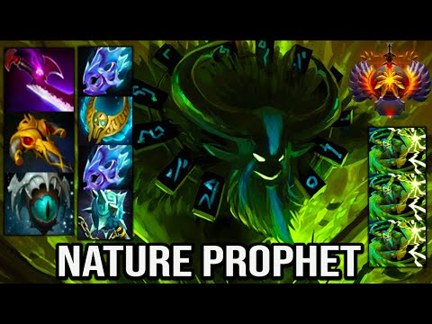 MAXIMUM ATTACK SPEED [ Nature Prophet ] INSANE TEAM FIGHT - DOTA 2 GAMEPLAY