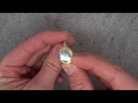 Mark Nuell - Chequer Cut Aquamarine Ring - ORRO Contemporary Jewellery Glasgow
