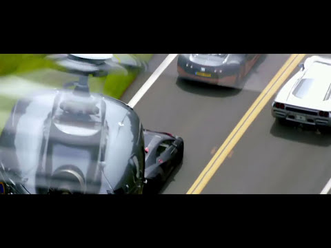 Final race montage still — music cue lines up with apex and crash beats
