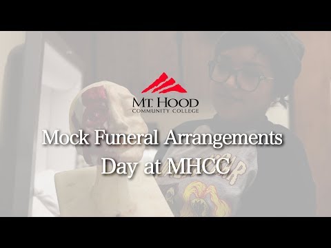 Mock Funeral Arrangement Day at Mt. Hood Community College