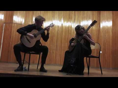 Duo Barlotta-Egielman - Bach: Gigue from the 5th French Suite BWV816