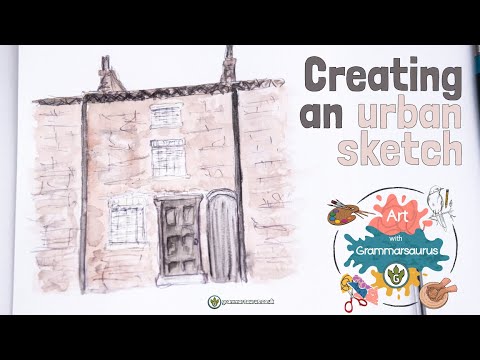Art with Grammarsaurus - Chromatic - Creating an urban sketch