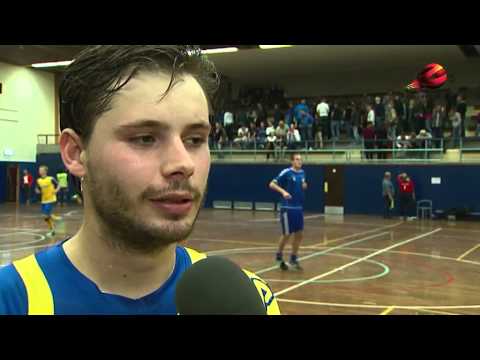 Dennis Brouwer na afloop van de derby tussen HV Veerhuys en Hovocubo