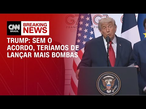 Sem acordo, teríamos que lançar bombas no Irã por mais 3 semanas, diz Trump | BASTIDORES CNN
