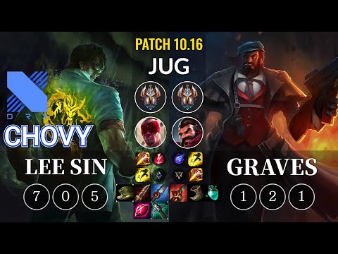 DRX Chovy Lee Sin vs Graves Jungle - KR Patch 10.16