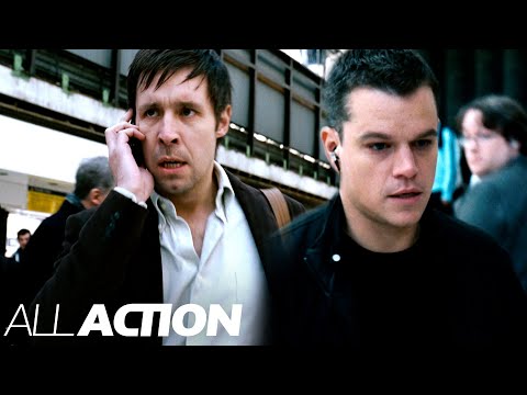 Escaping Waterloo Station | The Bourne Ultimatum | All Action