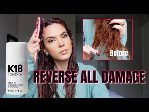 DOES K18 REALLY WORK? | LEAVE-IN MOLECULAR REPAIR HAIR...