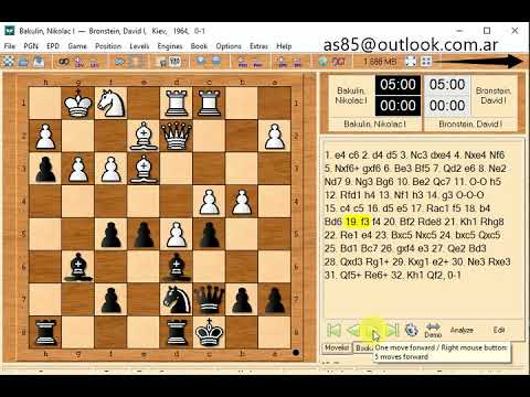 Bronstein david and bakulin nikolac 1964   0 1