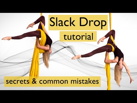 EASY AERIAL SILK DROP FOR BEGINNERS - Slack Drop - Aerial Silks Lesson