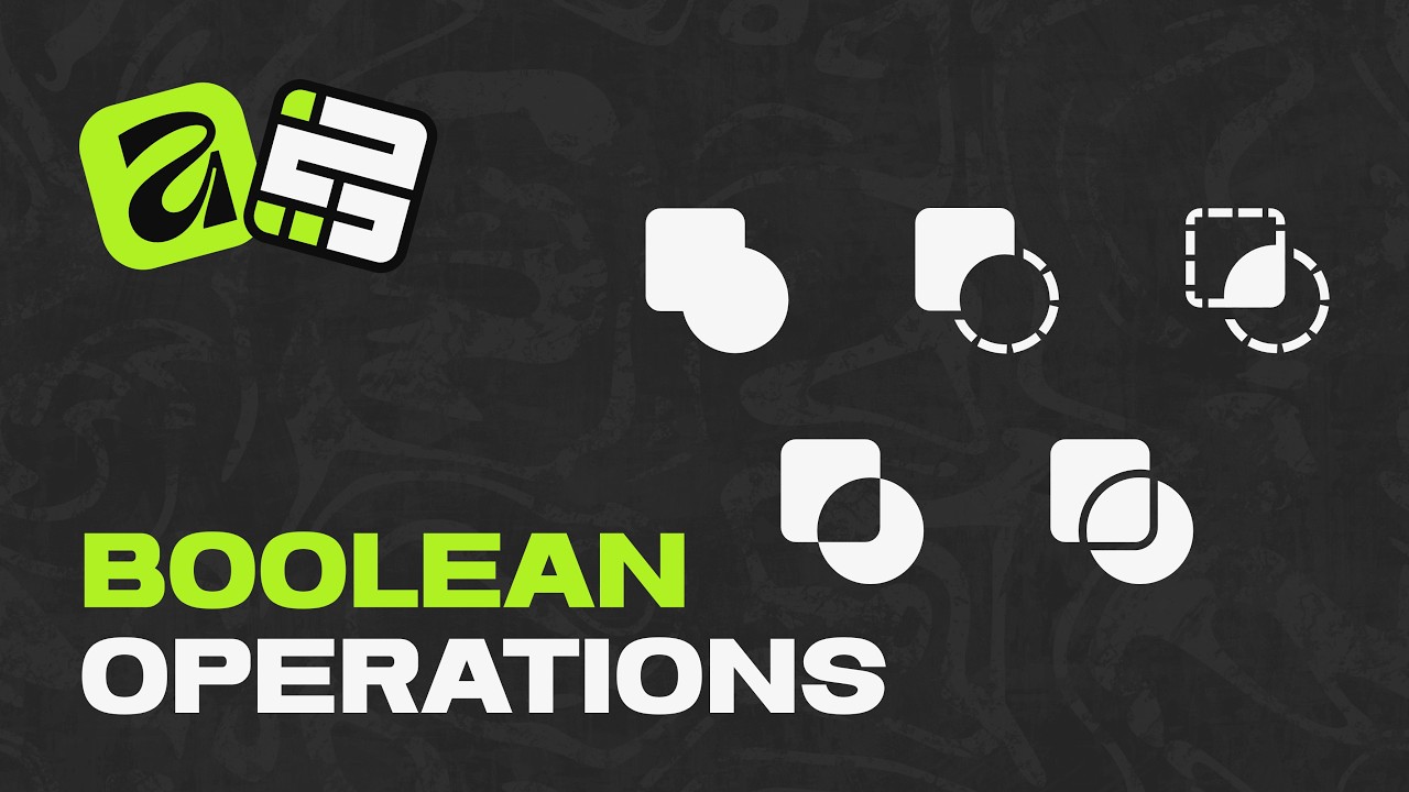 Boolean Operations - All 5 Options | Affinity 3