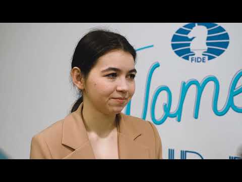 Interview with GM Aleksandra Goryachkina | Astana WGP, Round 1 |