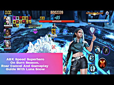 ABX Speed Superhero On Burn Season | 8 Million Score with Luna Snow - Marvel Future Fight