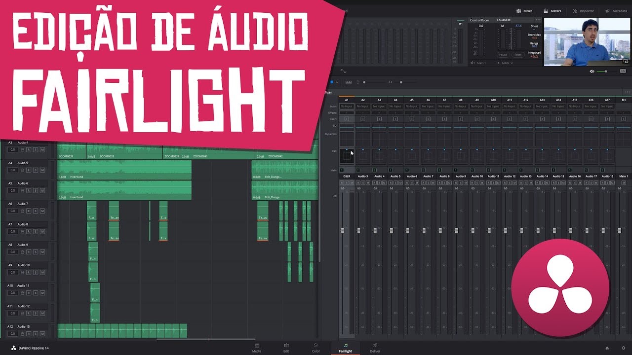 Davinci Resolve Fairlight - Edição e mixagem de áudio 🎶🎚🎛