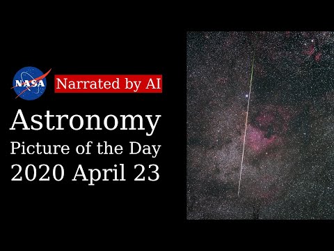 APOD: 2020-04-23 - Lyrid Meteor Streak (Narrated by Joanna)