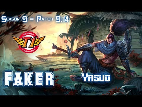 SKT T1 Faker YASUO vs QIYANA Mid - Patch 9.14 KR Ranked