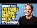 What are the stages of felony criminal cases in Missouri?