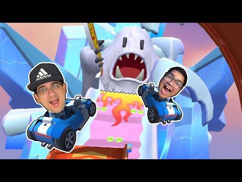 ENTRAMOS NA PISTA HOT WHEELS DO YETI GIGANTE NO STUMBLE GUYS!!