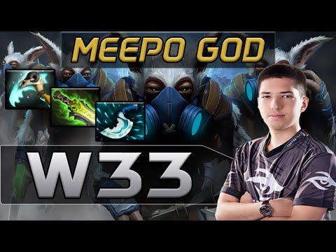 Secret w33 plays Meepo [Insane Micro Skills from the MEEPO GOD] Dota 2 [Ranked]