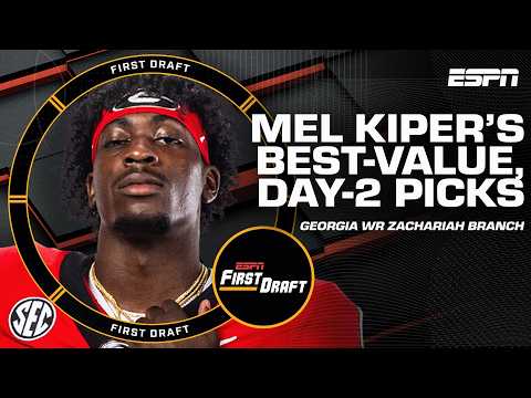 💰Mel Kiper's top DAY-2 VALUE PICKS of 2026 NFL Draft💰w/Field Yates! | First Draft🏈